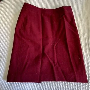 J.Crew Maroon Pencil Skirt